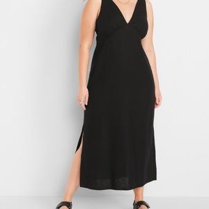 Old Navy linen maxi dress, Size L, NEW WITH TAGS